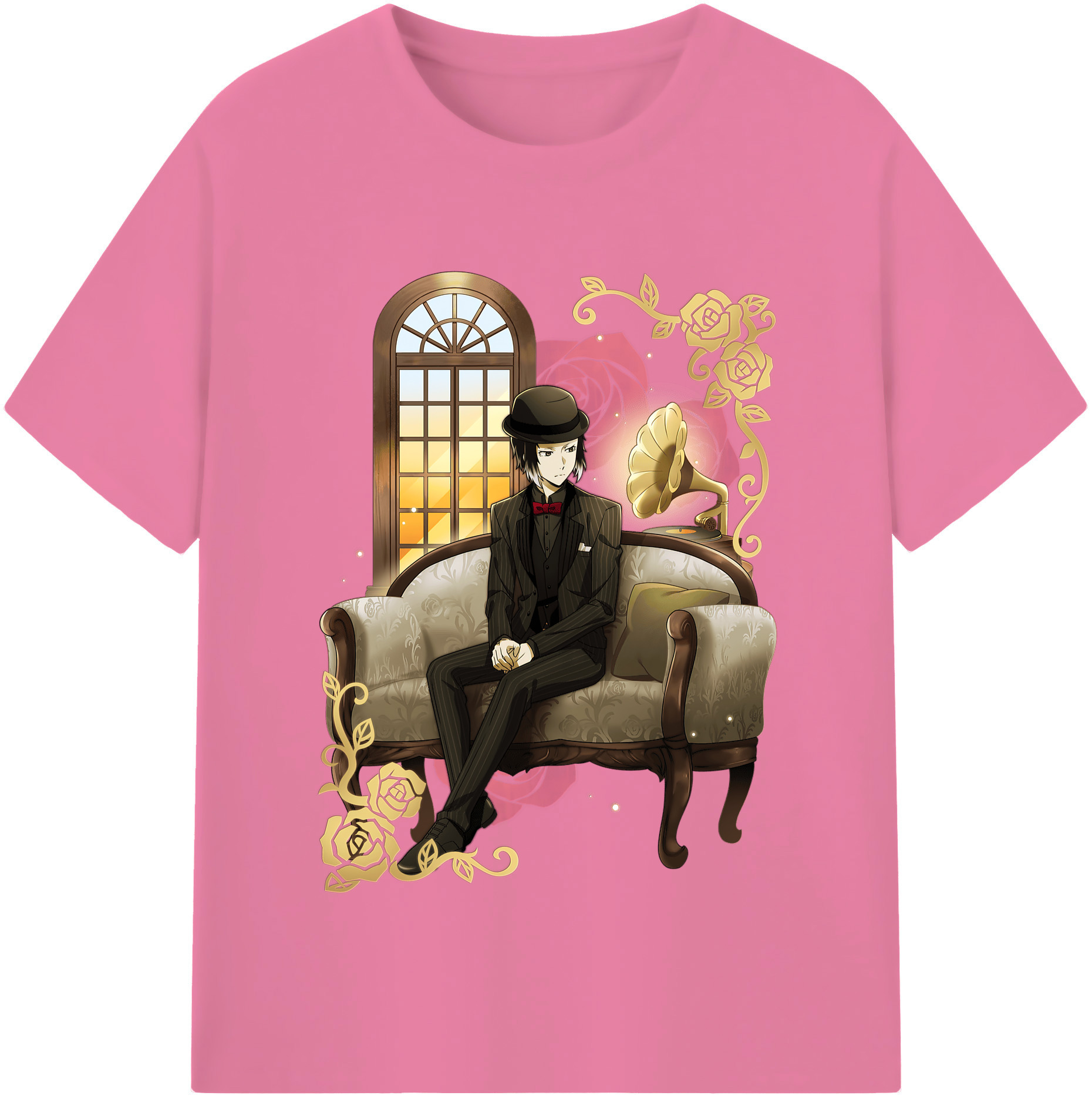 （画像用） 文豪ストレイドッグス Bungo Stray Dogs 綿100％半袖Tシャツ（フロントプリント）